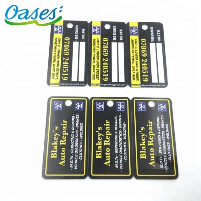 3 Up Card Snap-Off Breakaway Key Tag Inkjet PVC Card