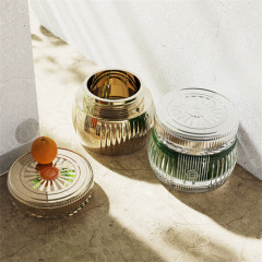 150g Glass Bakhoor Jar with Packaging Box Wholesale Color Customization