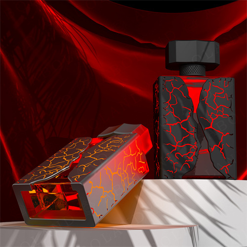 Arabic Perfume Bottle Empty Glass Bottle With Plastic Cap and Case