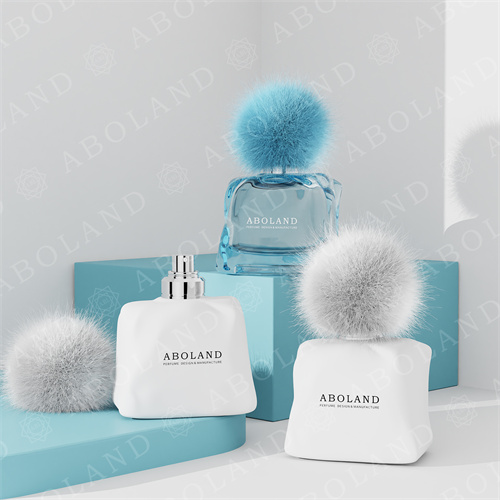 Empty Glass Bottle Designer Perfume Bottles Wholesale with Fluffy Cap