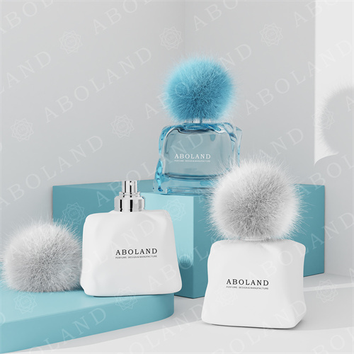 Empty Glass Bottle Designer Perfume Bottles Wholesale with Fluffy Cap