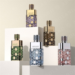 Custom Perfume Bottles Wholesale Honeycomb Design Glass Bottle