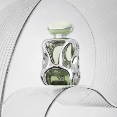 Empty Spray Perfume Bottle Unique Clear Luxury Design 100ml Glass Perfume Bottle