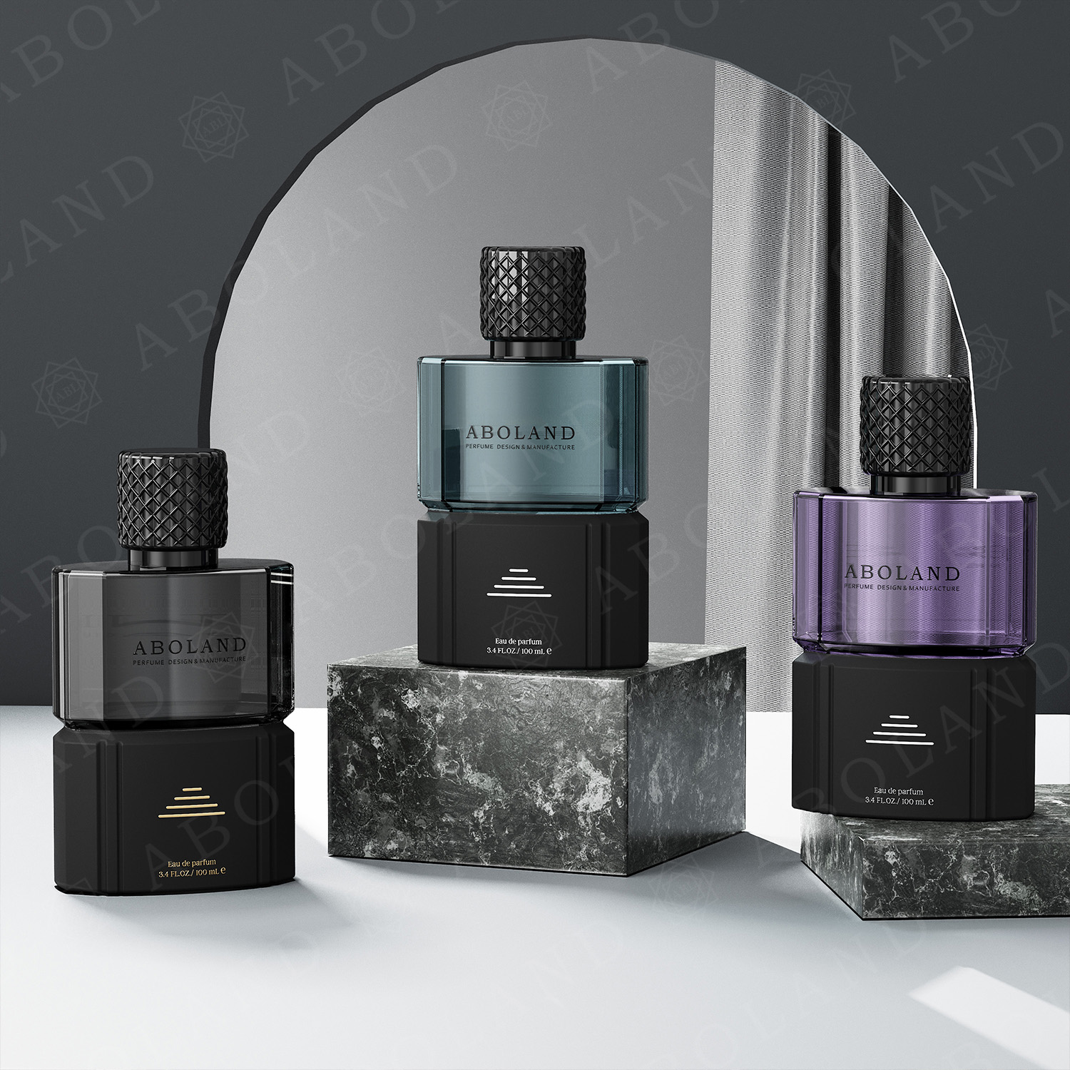 OEM Luxury Perfume Bottle100ml Empty Glass Perfume Bottle Design Custom Logo and Color