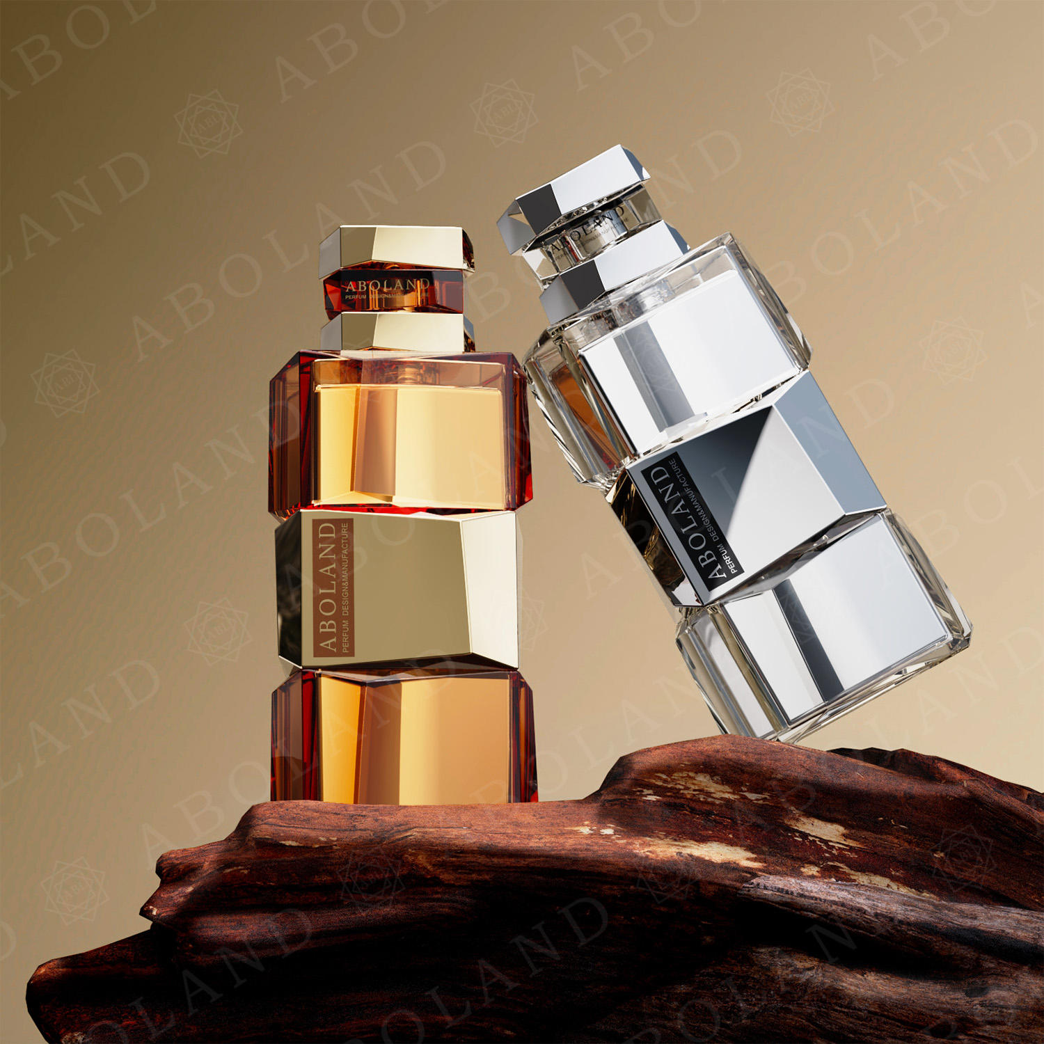 Aboland Perfume Bottle Design Custom Perfume Bottle Elegant 100ml Perfume Bottle