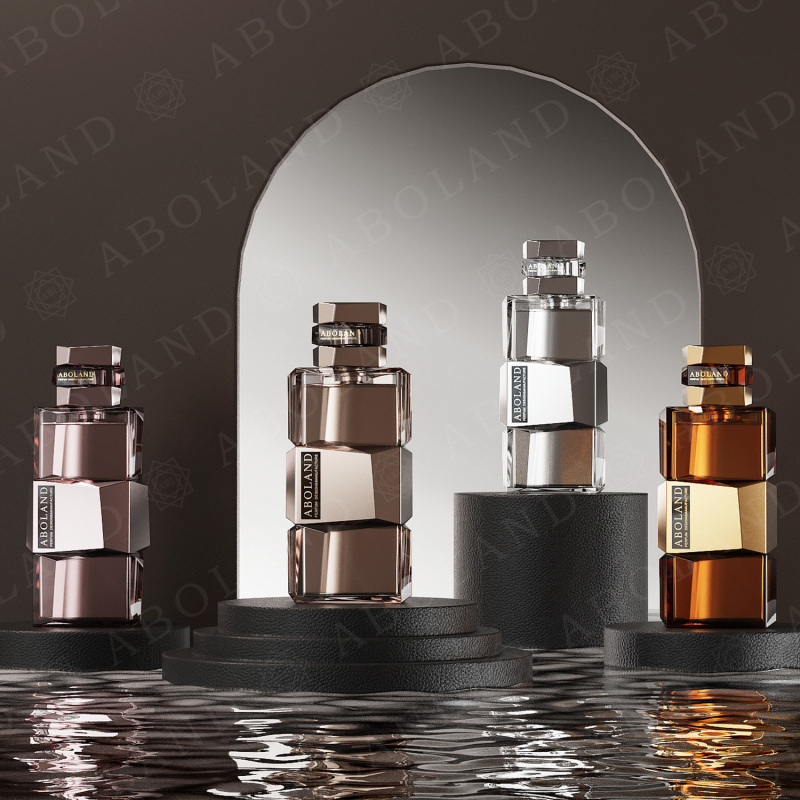 Aboland Perfume Bottle Design Custom Perfume Bottle Elegant 100ml Perfume Bottle