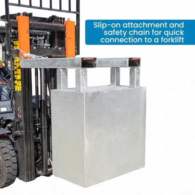 1 Tonne Waste Bin Compactor Forklift Attachment Hot Dipped Galvanized