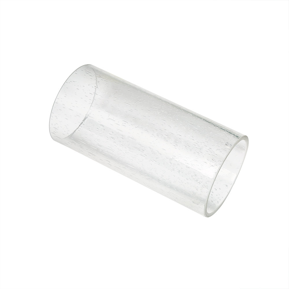 Straight Cylinder Clear Bubble Glass Lamp Shade