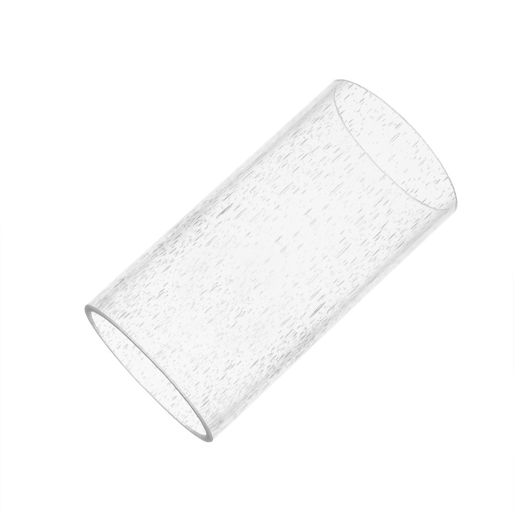 Straight Cylinder Clear Bubble Glass Lamp Shade