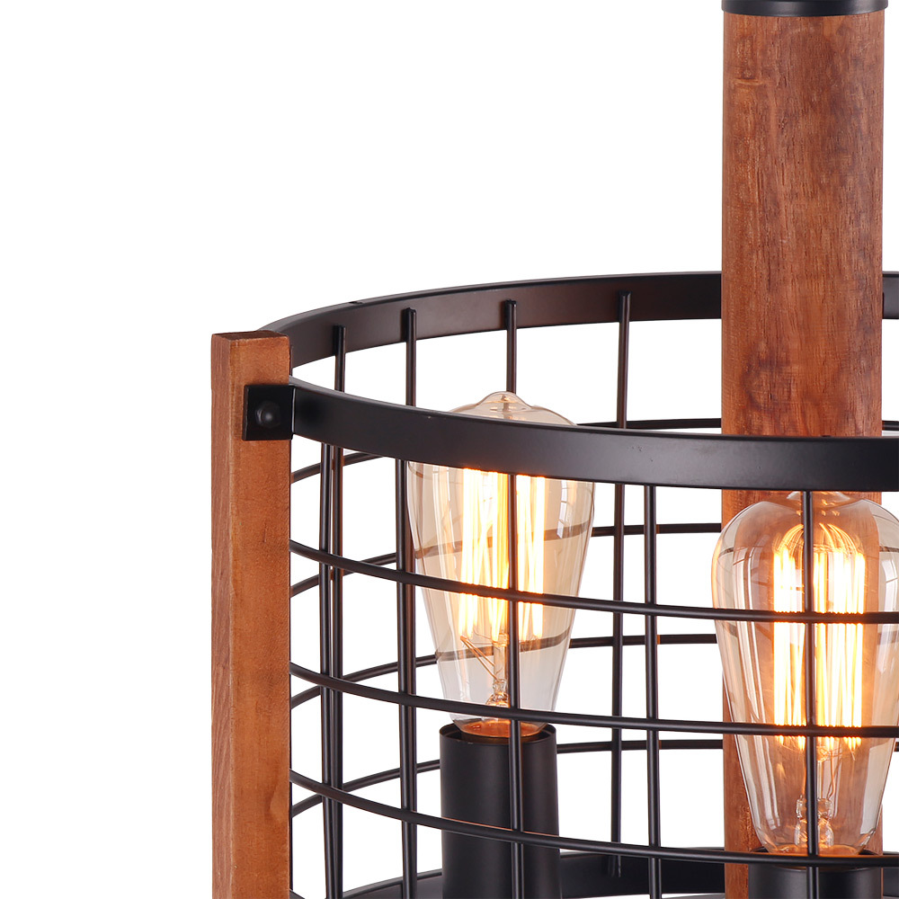 Adjustable Industrial Drum Chandelier Antique Farmhouse Ceiling Lighting Fixture 3 Lights(C0040)