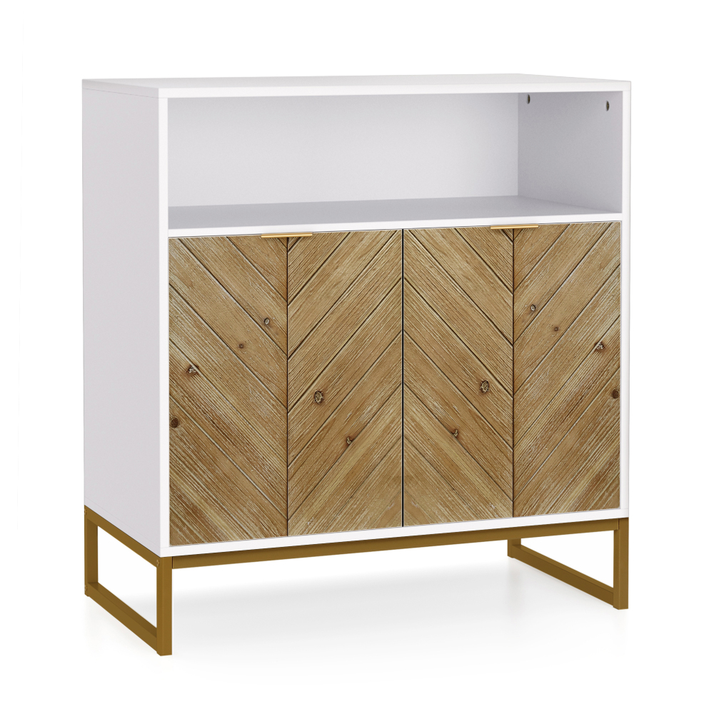 Anmytek Sideboards and Buffets with Storage, Accent Storage Cabinet with Doors and Adjustable Shelf Kitchen Cabinet TV Console Cabinet  H0067