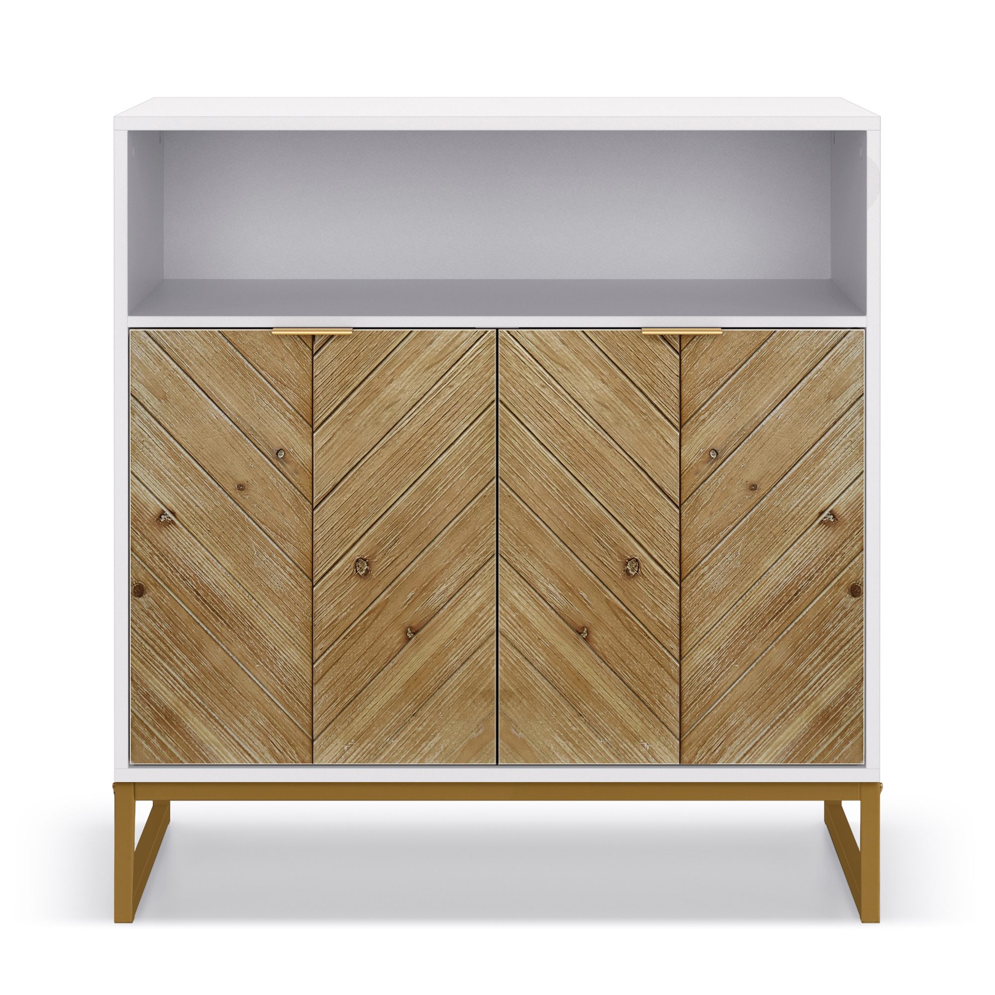 Anmytek Sideboards and Buffets with Storage, Accent Storage Cabinet with Doors and Adjustable Shelf Kitchen Cabinet TV Console Cabinet  H0067