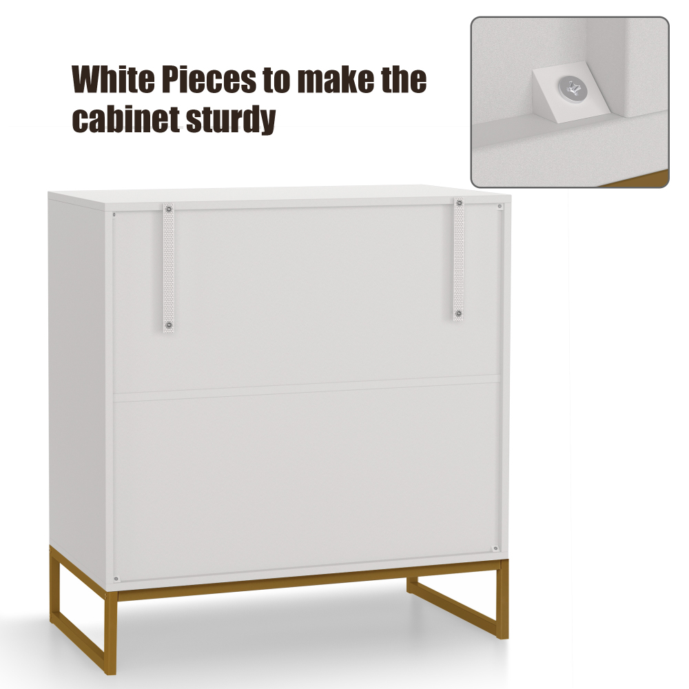 Anmytek Sideboards and Buffets with Storage, Accent Storage Cabinet with Doors and Adjustable Shelf Kitchen Cabinet TV Console Cabinet  H0067