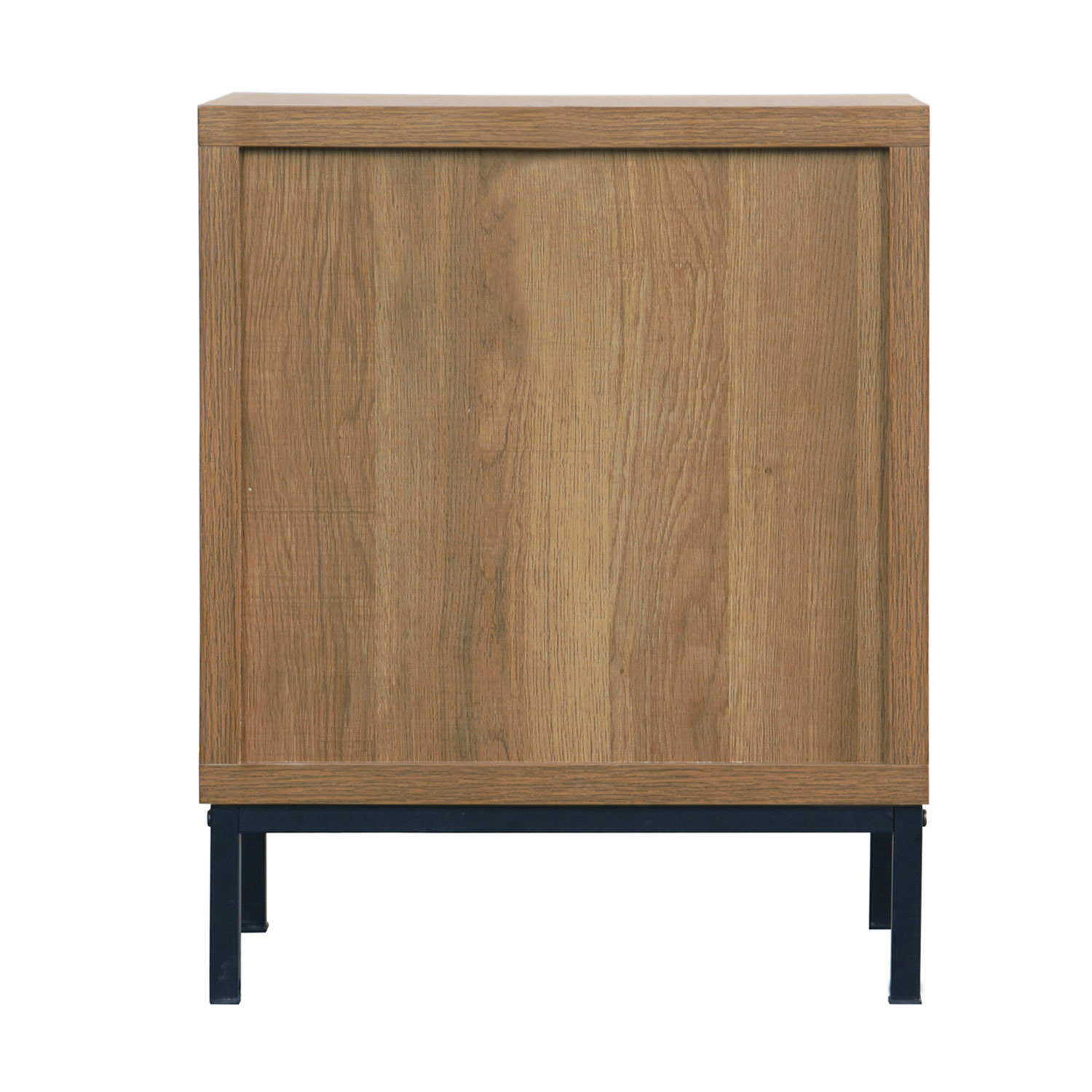 Anmytek Rattan Drawer Nightstand, Bedroom Living Room Side Table Natural Wood End Table Wood Finish & Matte Accents with Storage H0010