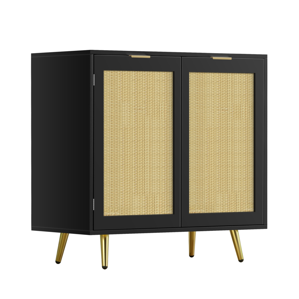 Anmytek Rattan Storage Cabinet Sideboard Buffet Cabinet