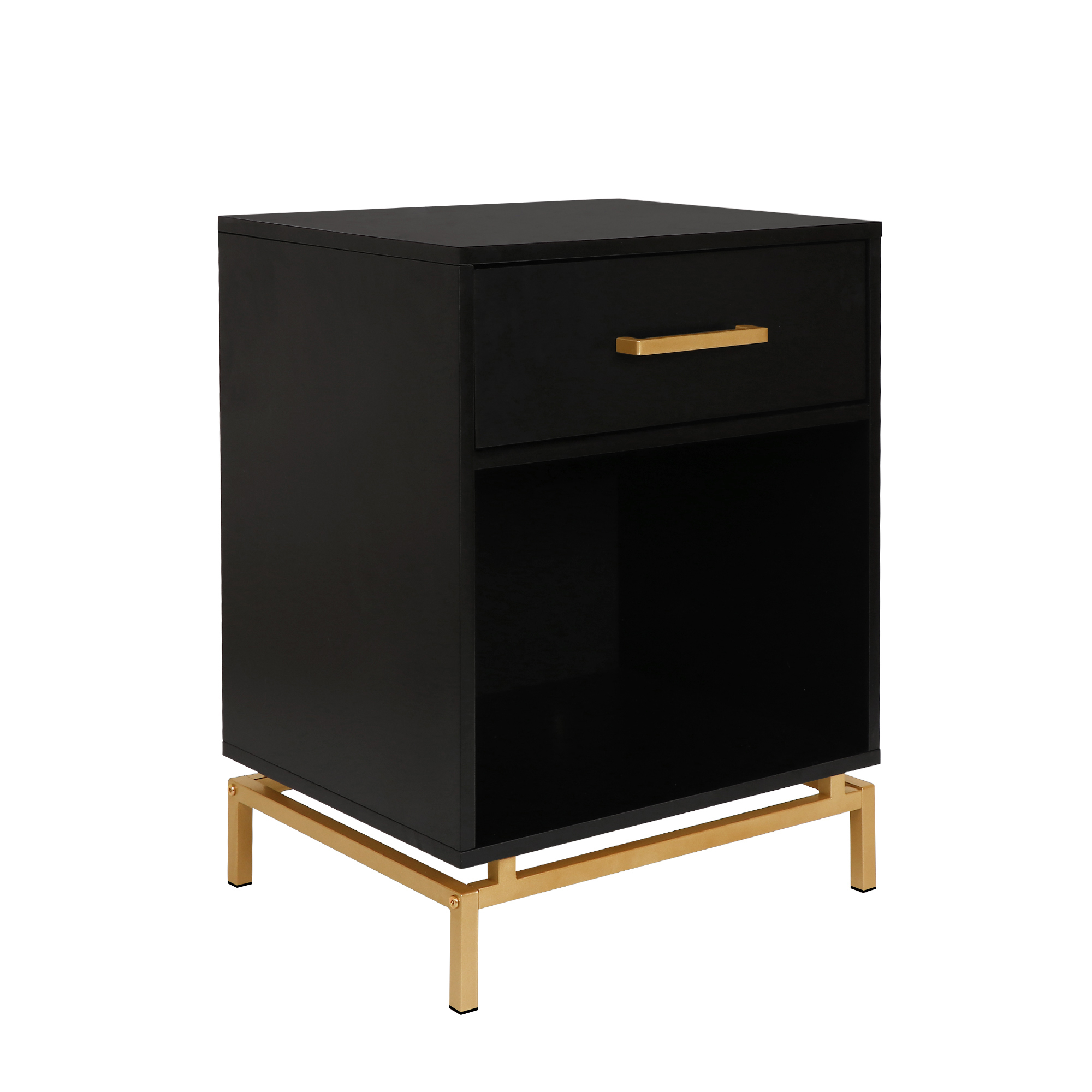 Anmytek Wood Nightstand, 25" H Bedside Table with Drawer