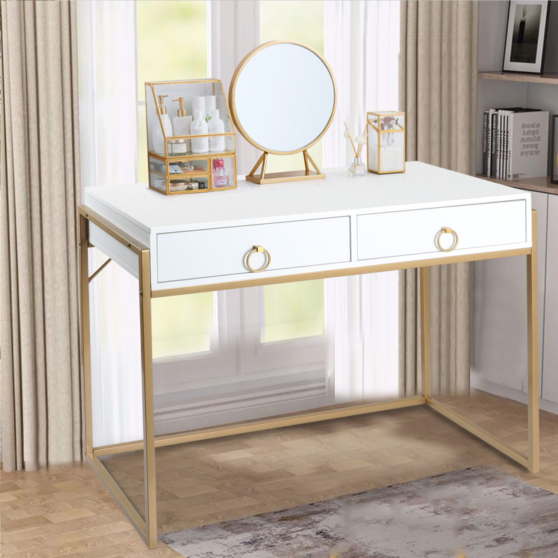 Home Office Writing Desk 2 Drawers Makeup Vanity Table
