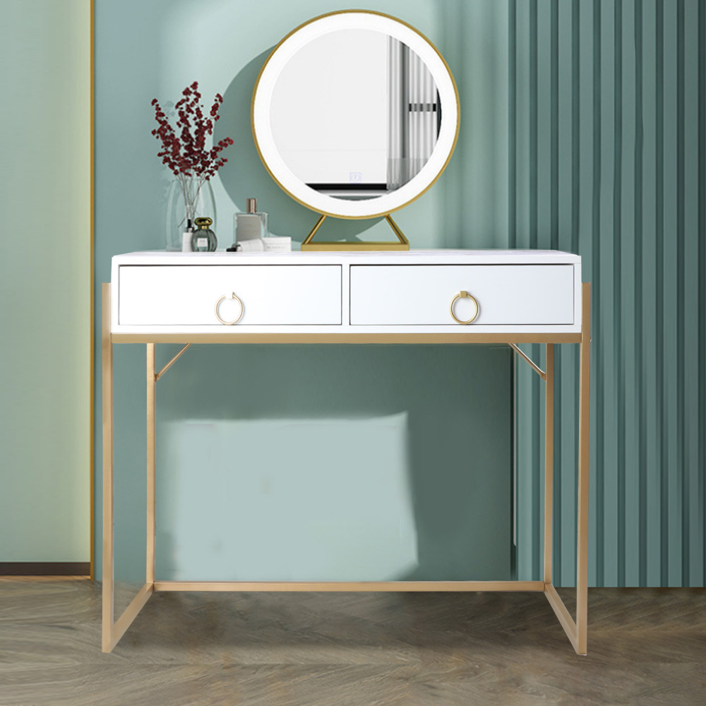 Home Office Writing Desk 2 Drawers Makeup Vanity Table