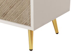 Dresser with 3 Drawers Modern Wood Chest with Spacious Storage