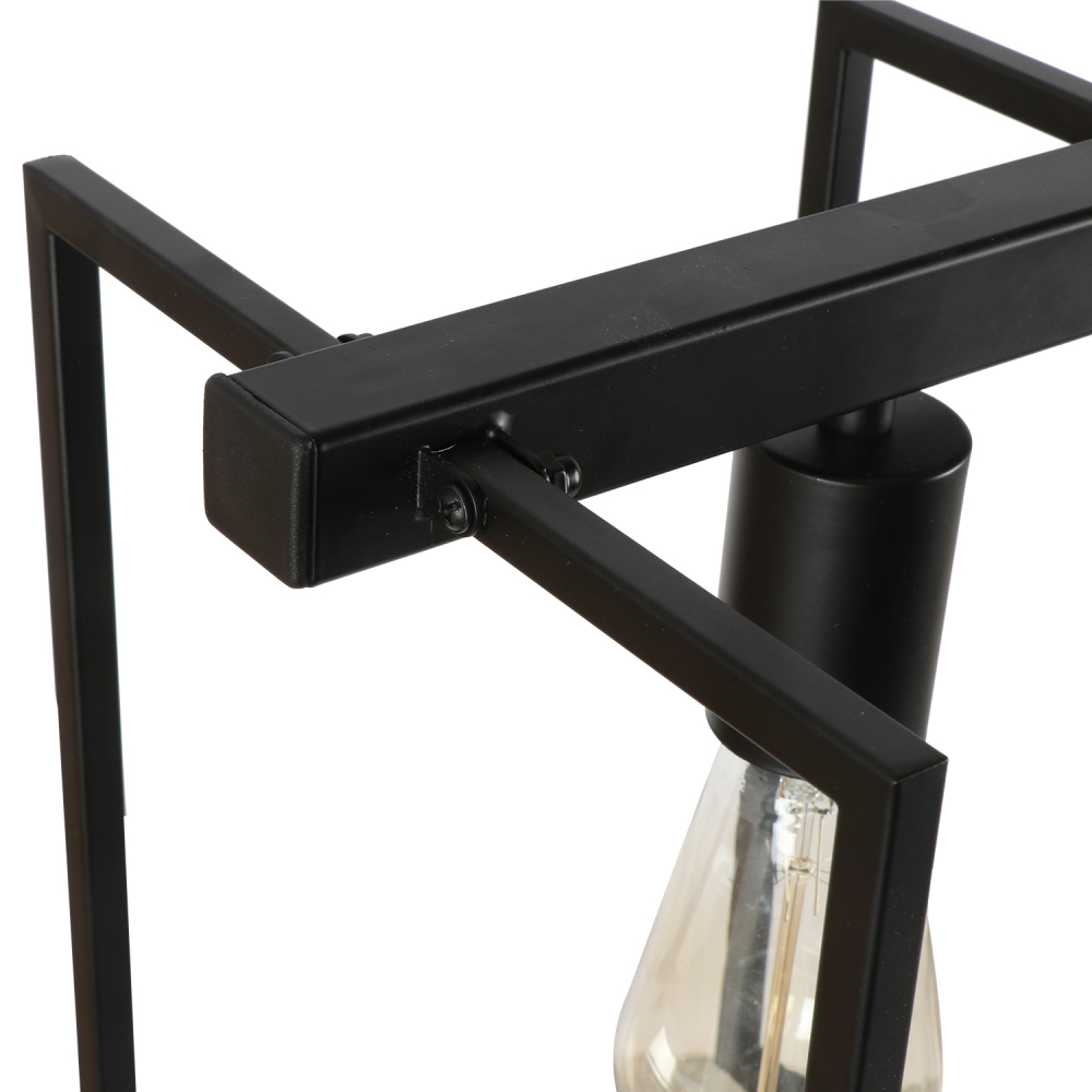 4-Light Modern Black Chandeliers for Dining Room, Industrial Light Fixtures Ceiling Hanging Kitchen Island Lighting Adjustable Linear Light Fixture