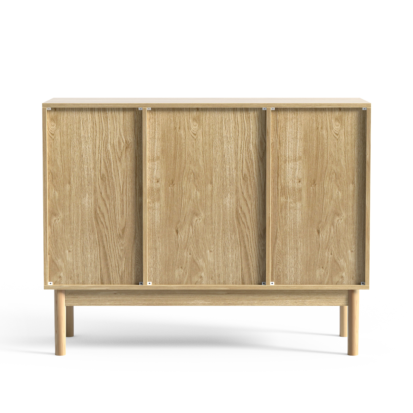 Anmytek Rattan Wine Bar Cabinet, Wood Liquor Cabinet with Wine Rack, Kitchen Sideboard Buffet Wine Cabinet with Drawer, Farmhouse Coffee Bar Cabinet for Home Living Room Dining Room, Rustic Oak