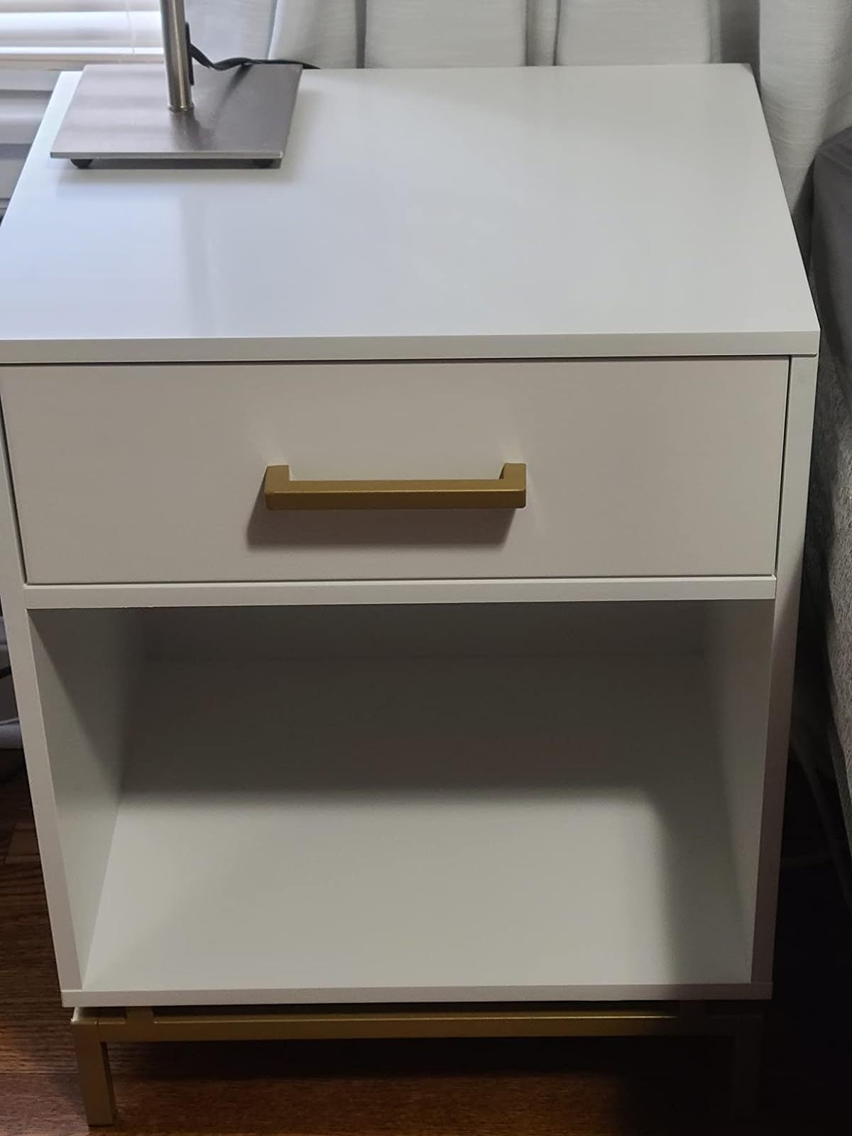 Anmytek Wood Nightstand, 25" H Bedside Table with Drawer