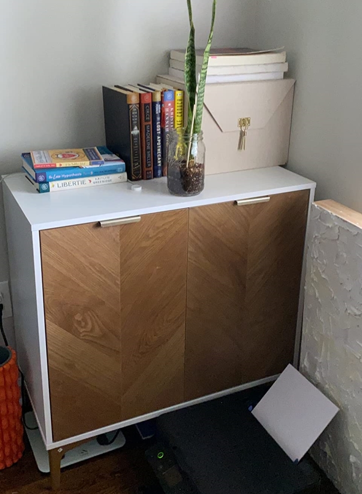 Anmytek Modern 2 Door Accent Storage Cabinet Wood Sideboard