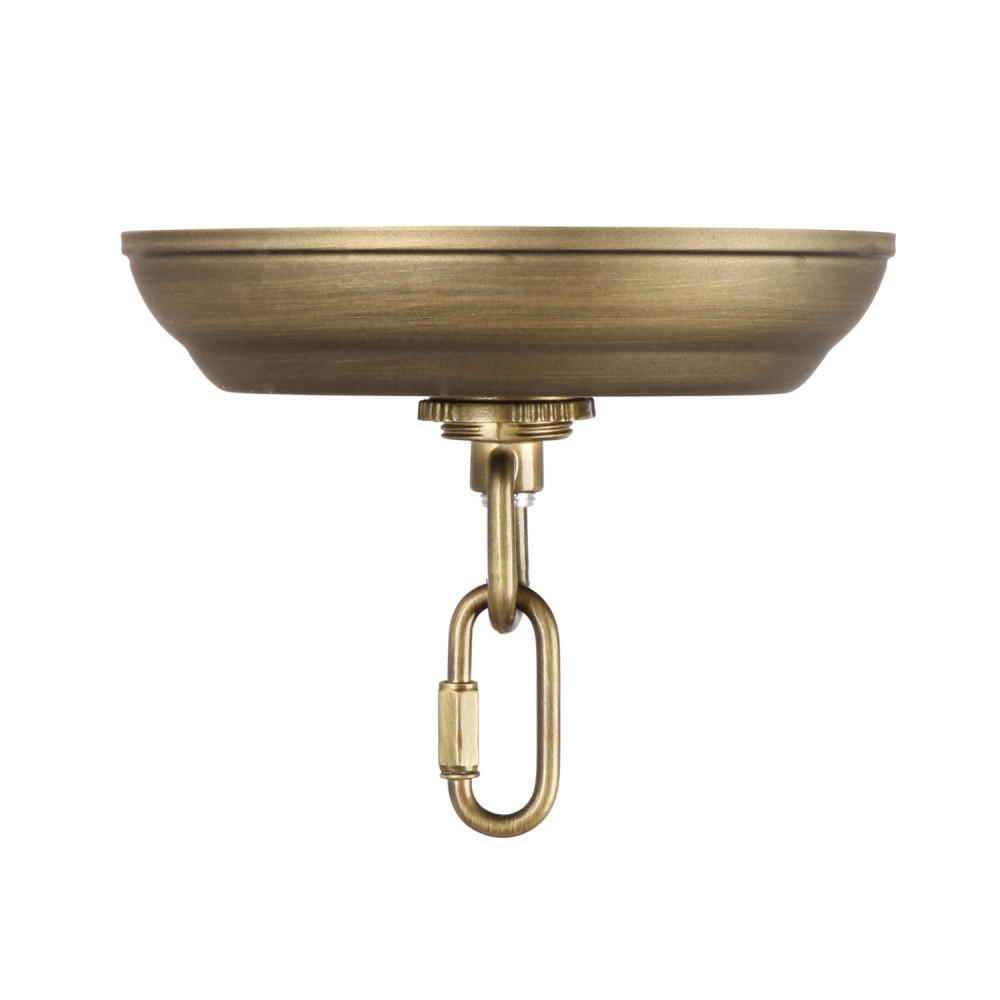 Anmytek 5" Standard Light Canopy Kit with Maximum Fixture Weight of 40 Pounds Metal Ceiling Plate for Chandelier Pendant Lighting Flower Basket or DIY Projects, Bronze