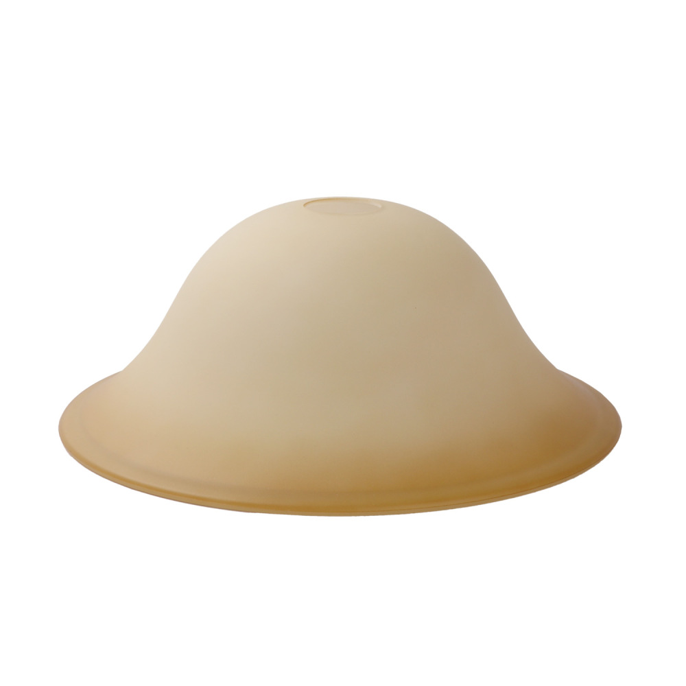 Anmytek Small Floor Lamp Glass Shade Replacement Globe -Fitting Opening 1.625" Modern Frosted Style Light Fixture Shade, Height: 4.13 inches, Width: 9.45 inches. Lipless