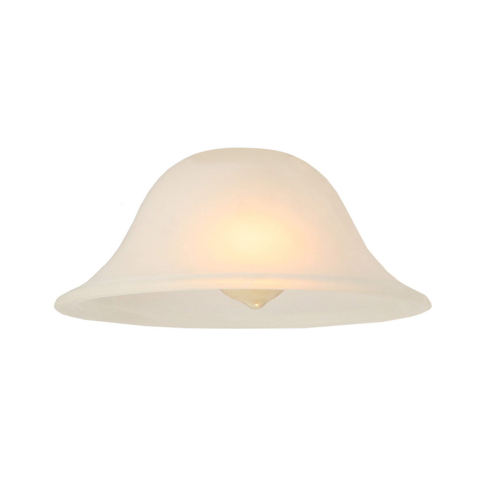 Anmytek Small Floor Lamp Glass Shade Replacement Globe -Fitting Opening 1.625" Modern Frosted Style Light Fixture Shade, Height: 4.13 inches, Width: 9.45 inches. Lipless