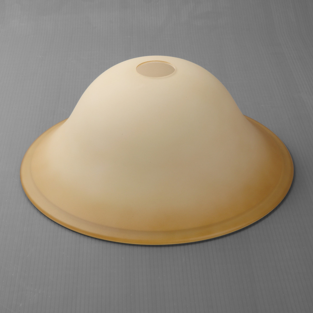 Anmytek Floor Lamp Glass Shade Replacement Globe -Fitting Opening 1.625" Elegant Style Light Fixture Shade, Height: 4.75 inch, Width: 12 inch. Lipless