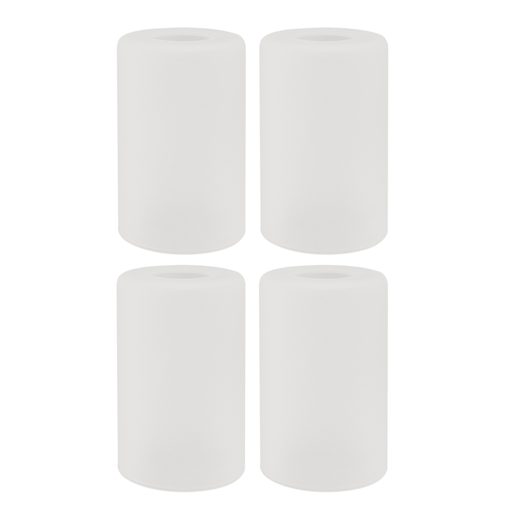 Anmytek Frosted Glass Shades Replacement Cylinder Lamp Shade Lipless with 1-5/8 inch Fitter 4 Pack