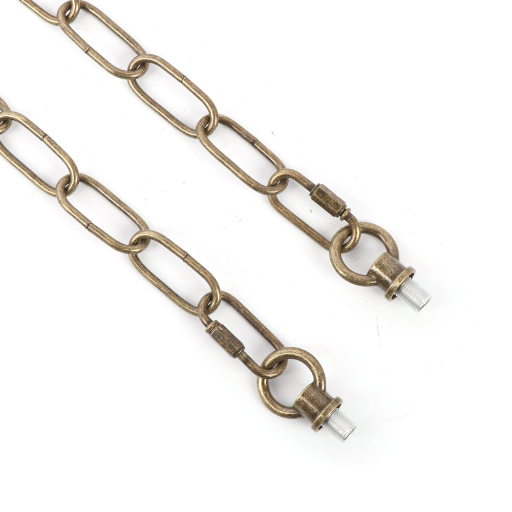 Anmytek 19 Feet Heavy Duty Chandelier Chain, Antique Bronze Pendant Light Fixture Chain with Durable Finish, Hanging Extension for Fruit Basket Lantern Lamp Plant, Supports to 65 lbs Maximum Weight