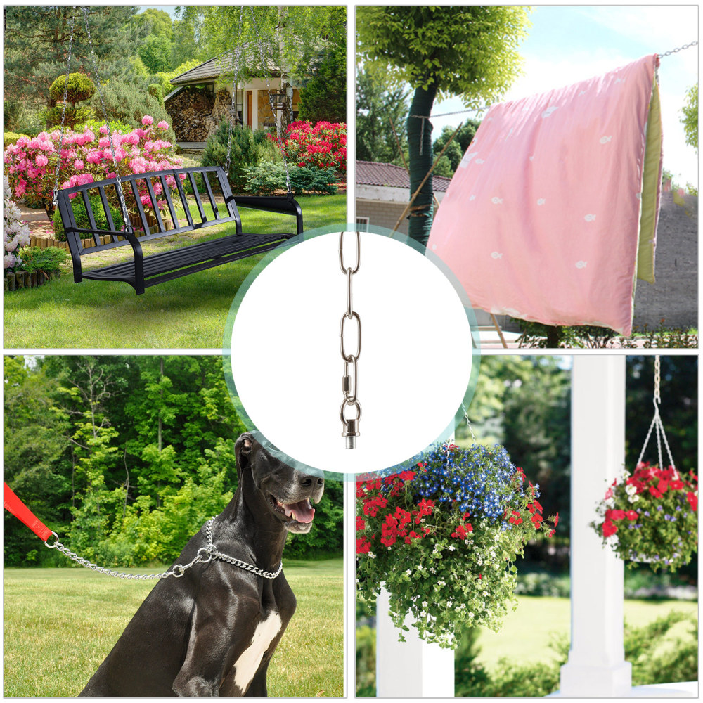 Anmytek Pendant Light Fixture Chain Heavy Duty 10 Feet Chandelier Chain Hanging Chain for Fruit Basket Lantern Plant Supports to 65 lbs Maximum Weight