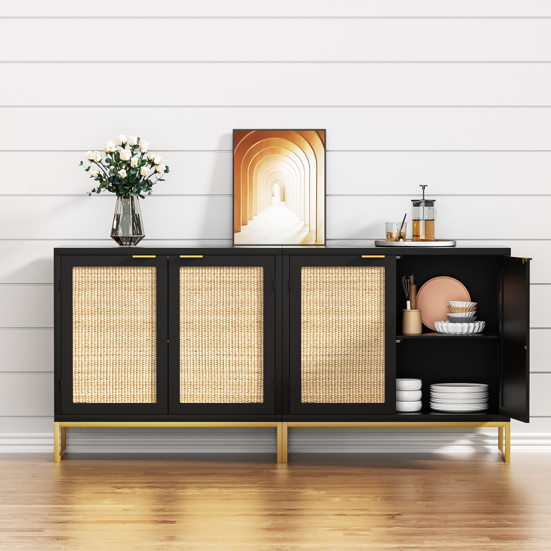 Anmytek Accent Storage Cabinet With 2 Doors Sideboard