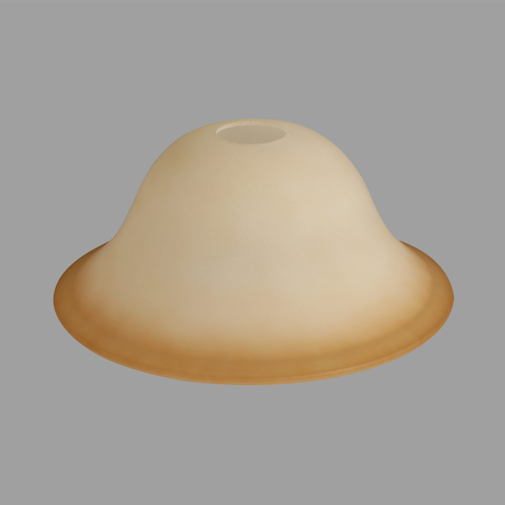 Anmytek Small Floor Lamp Glass Shade Replacement Globe -Fitting Opening 1.625" Elegant Style Small Light Fixture Shade, Height: 4.13 inch (105mm), Width: 9.45 inch (240mm). Lipless