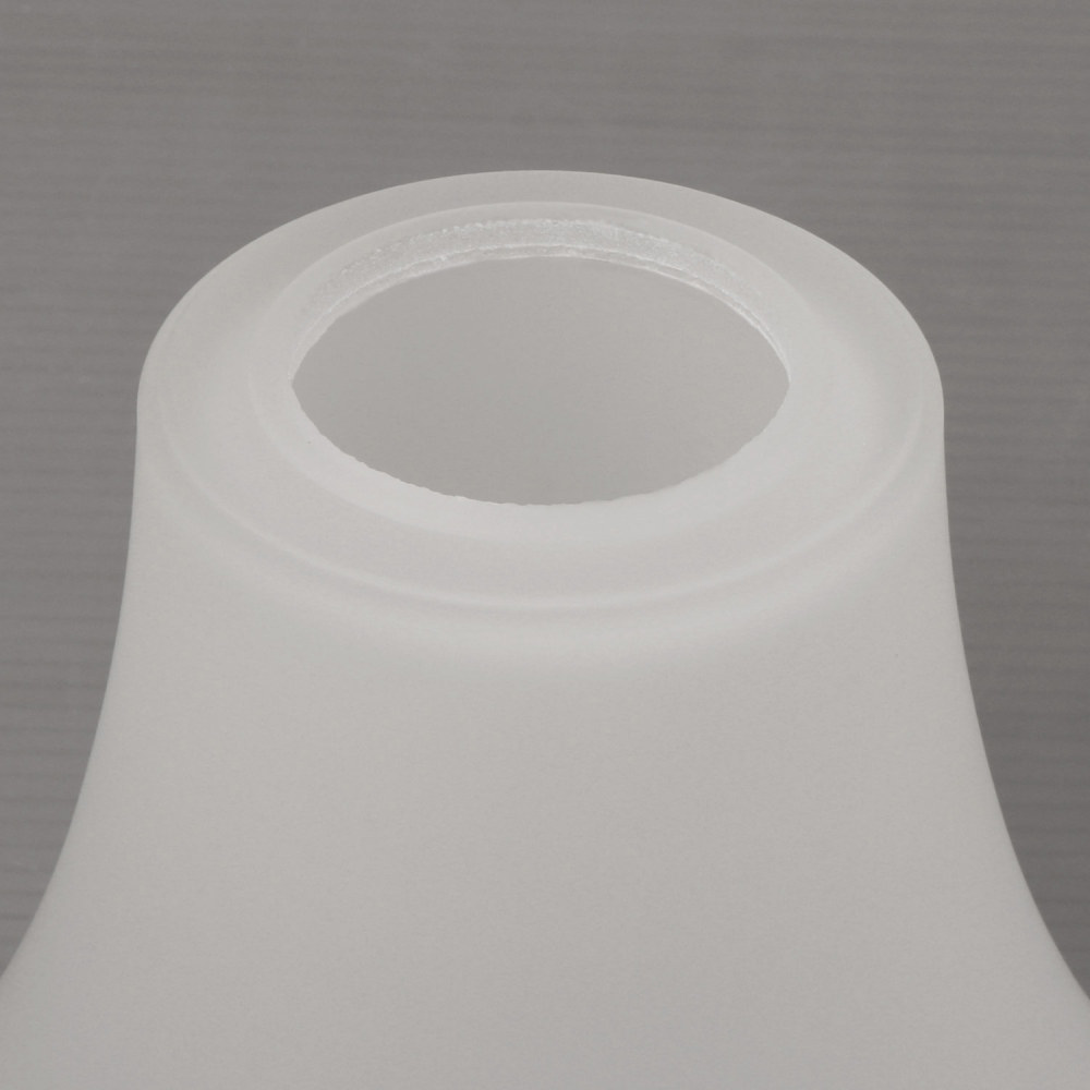Anmytek 4 Packs Bell Shaped Frosted Glass Lamp Shade Replacement for Ceiling Fan Kit Hanging Lighting Fixture A00049