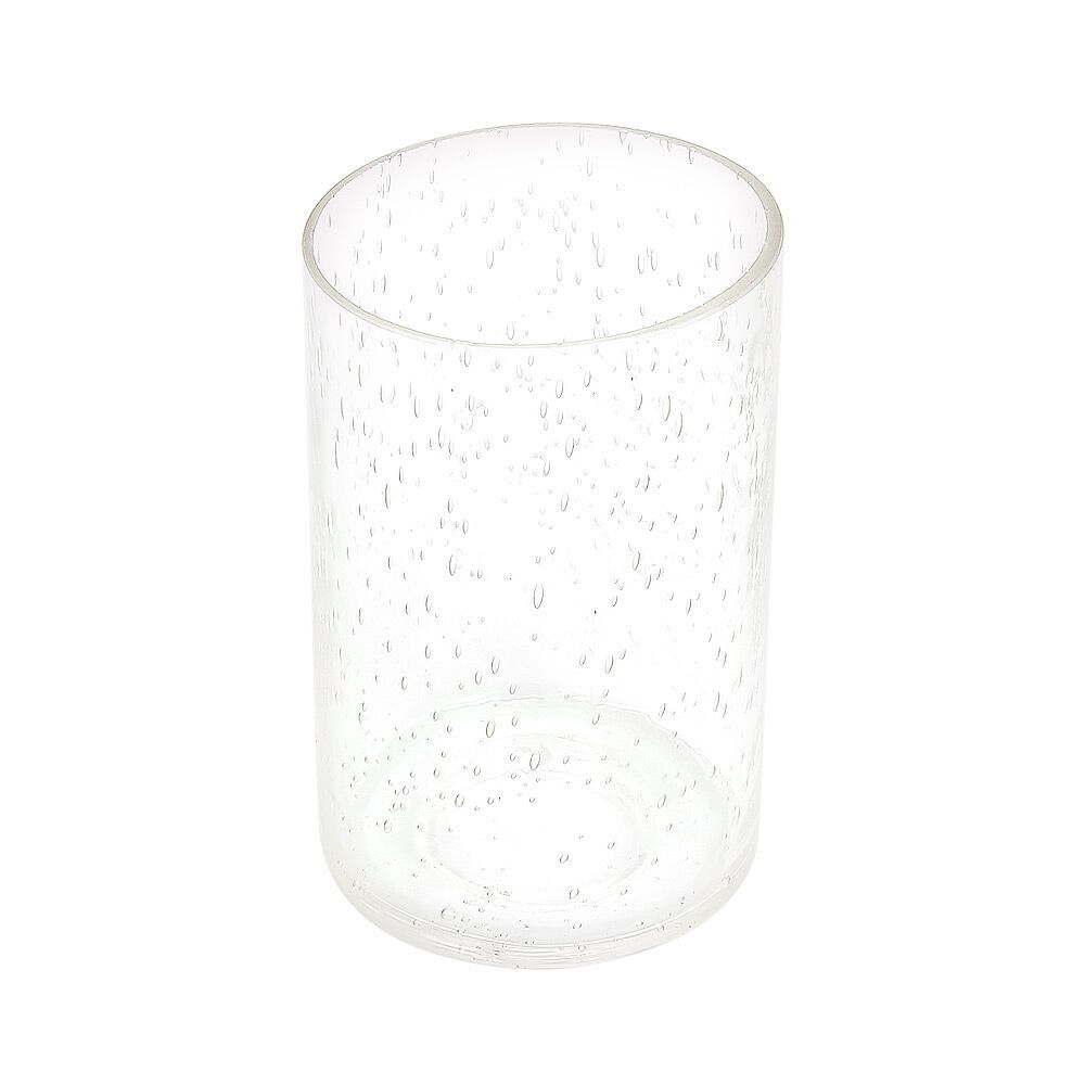 Anmytek Cylinder with Bottom Clear Bubble Glass Lamp Shade