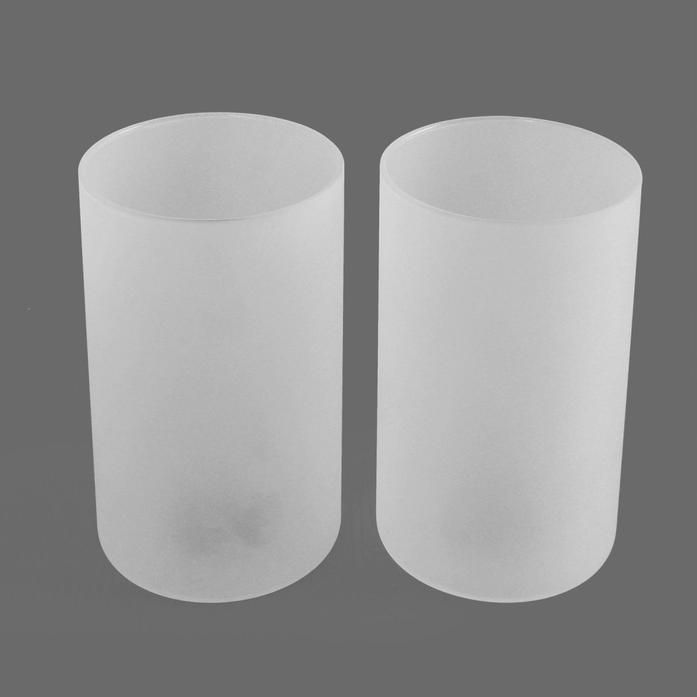 Anmytek 2 Pack Frosted Glass Lamp Shade, Accessory Glass Fixture Replacement Globe or Lampshade with 1-5/8-Inch Fitter Opening A00019