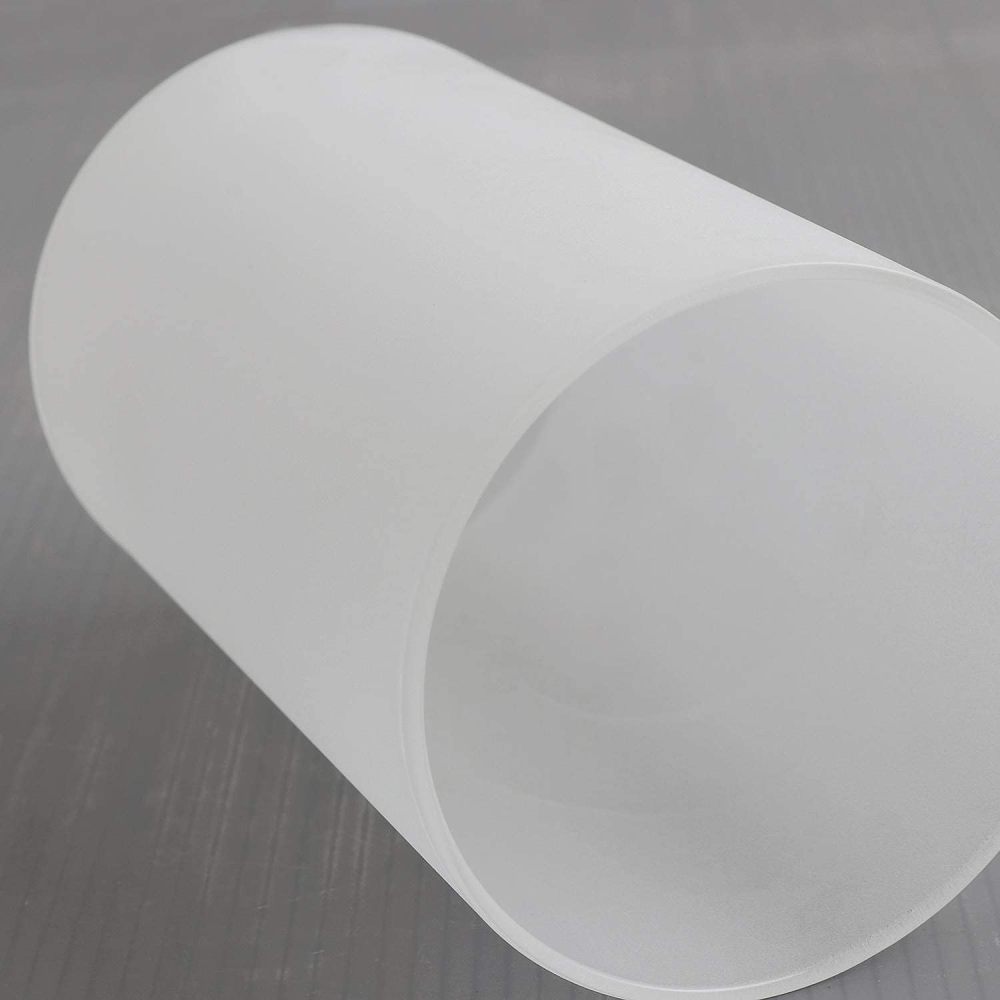Anmytek Frosted Glass Lamp Shade 2 Pack, Cylinder Glass Shade Replacement for Lighting Fixture Glass Globe with 1 5/8 Inch Fitter, G0035