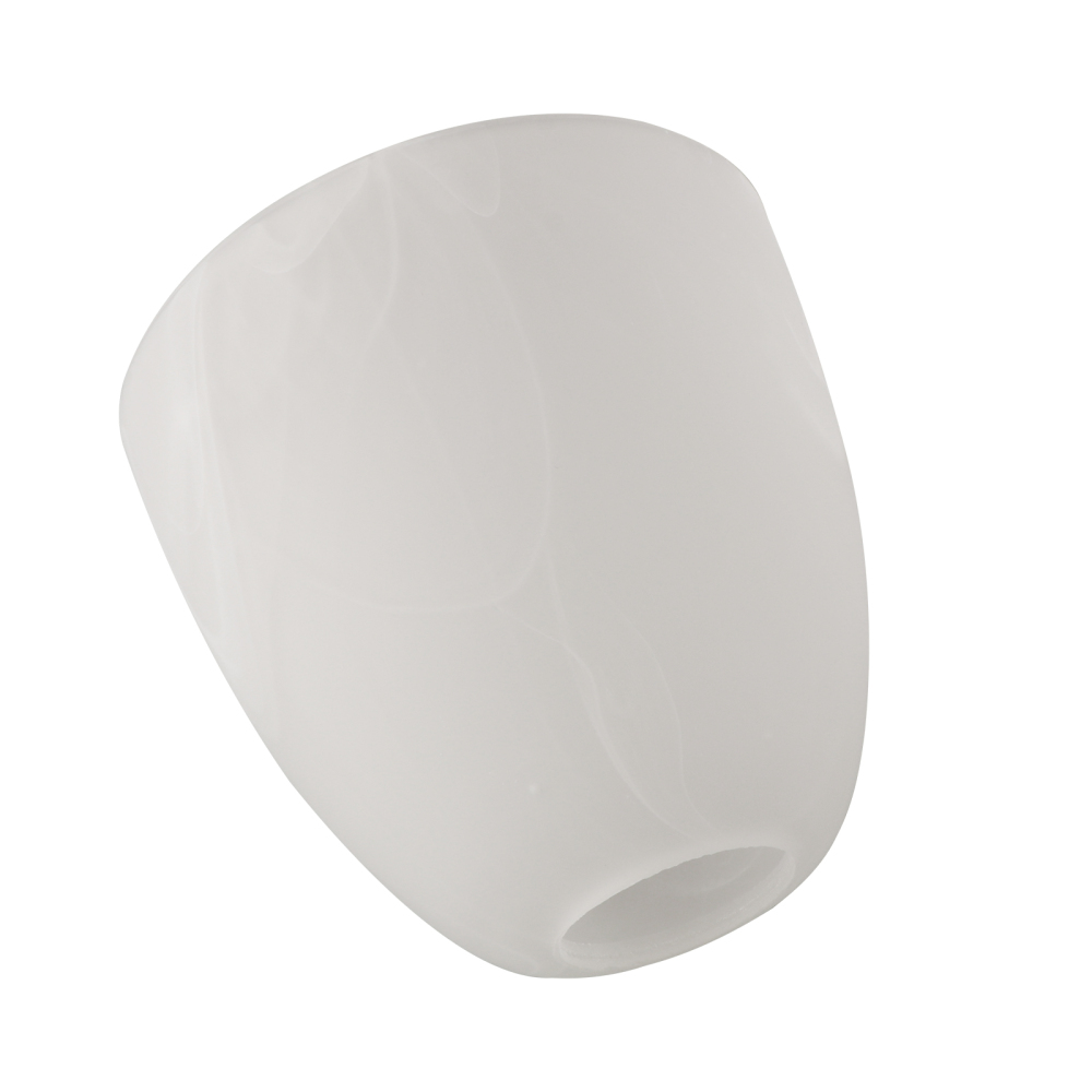 Anmytek 3 Pack Bell Shaped Alabaster Glass Shade, Traditional Style Lighting Fixture Shade Replacement for Ceiling Fan Lights Wall Light, Lipless with 1-5/8-inch Fitter Opening