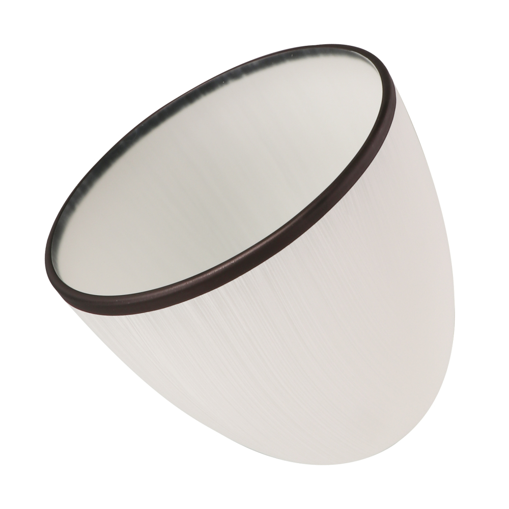 Anmytek 3 Pack Bell Shaped White Frosted Glass Shade, Traditional Style Modern Lighting Fixture Shade Replacement for Ceiling Fan Lights Wall Light, Lipless with 1-5/8-inch Fitter Opening