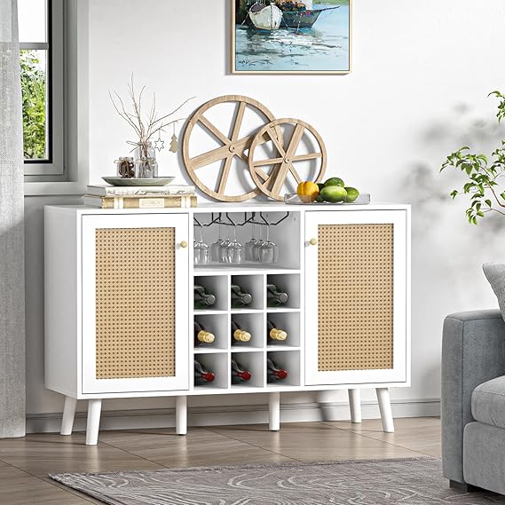 Anmytek Coffee Bar Cabinet with Storage, 47.2