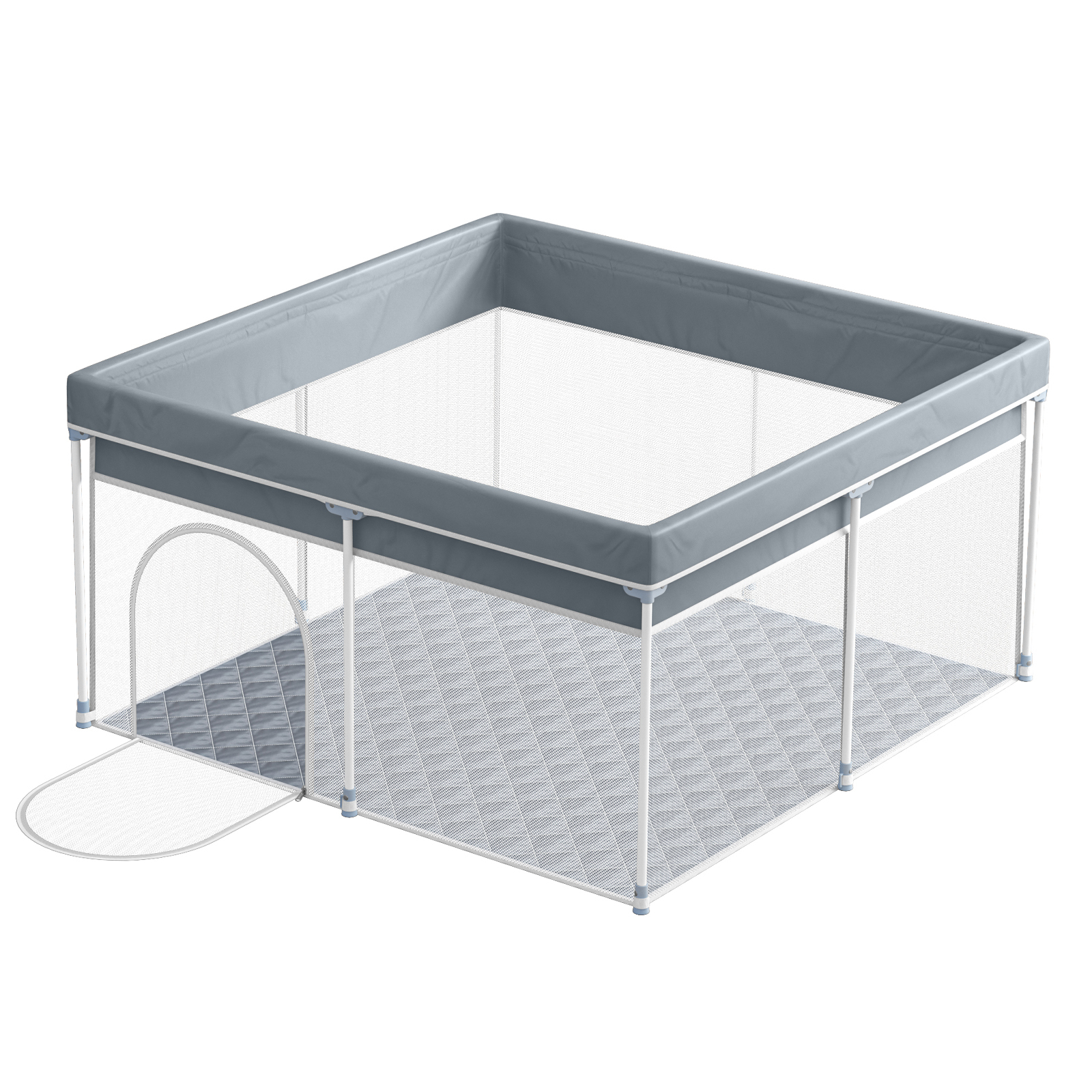 Anmytek Foldable Baby Playpen with Mat, Safe Sturdy, Play Yard, Anti-Slip, Playard with Mat
