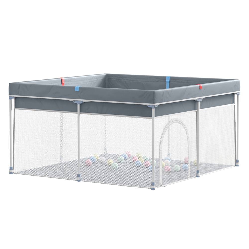 Anmytek Foldable Baby Playpen with Mat, Safe Sturdy, Play Yard, Anti-Slip, Playard with Mat