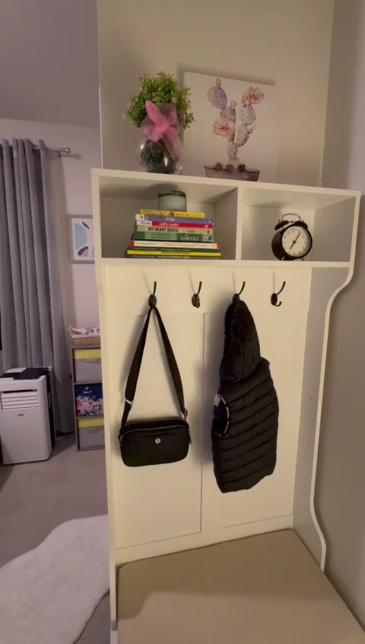 Hallway Furniture White Hall Tree Ikea Anmytek Hall Tree With