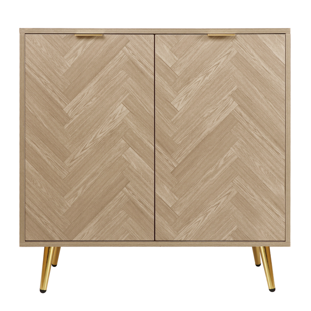 Anmytek Sideboard Buffet Cabinet with 2 Doors and Adjustable Shelf
