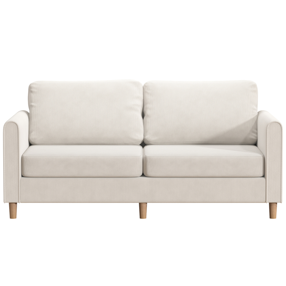 Anmytek 69" W Loveseat Sofa, Upholstered Couch Sleeper, Wood Small Couches for Small Spaces