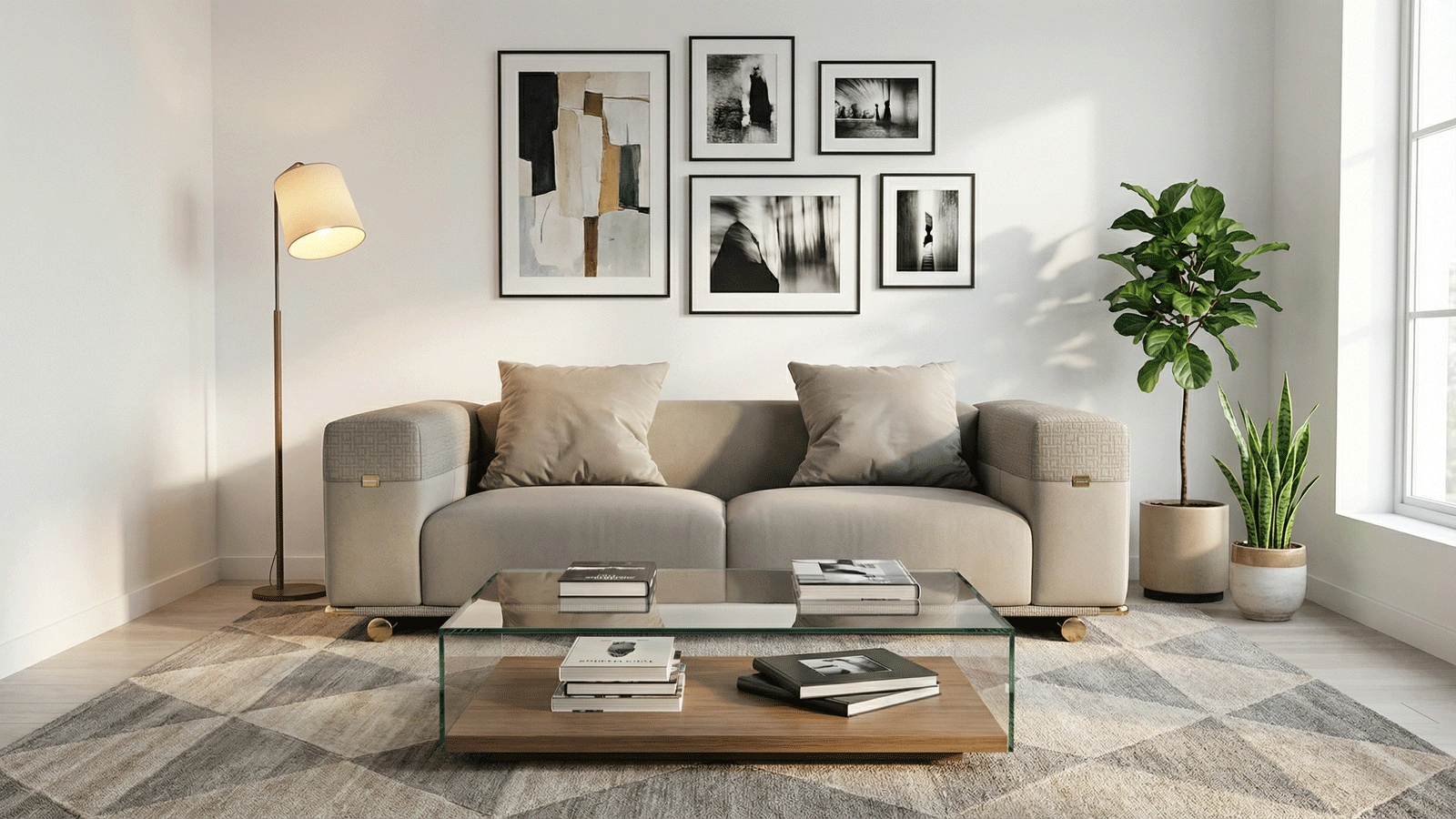 Anmytek Modern 2-Seater Sofa – Elegant Lounge Couch with Plush Cushions, Stylish Textured Arms, and Gold Accent Legs – Perfect for Contemporary Living Spaces