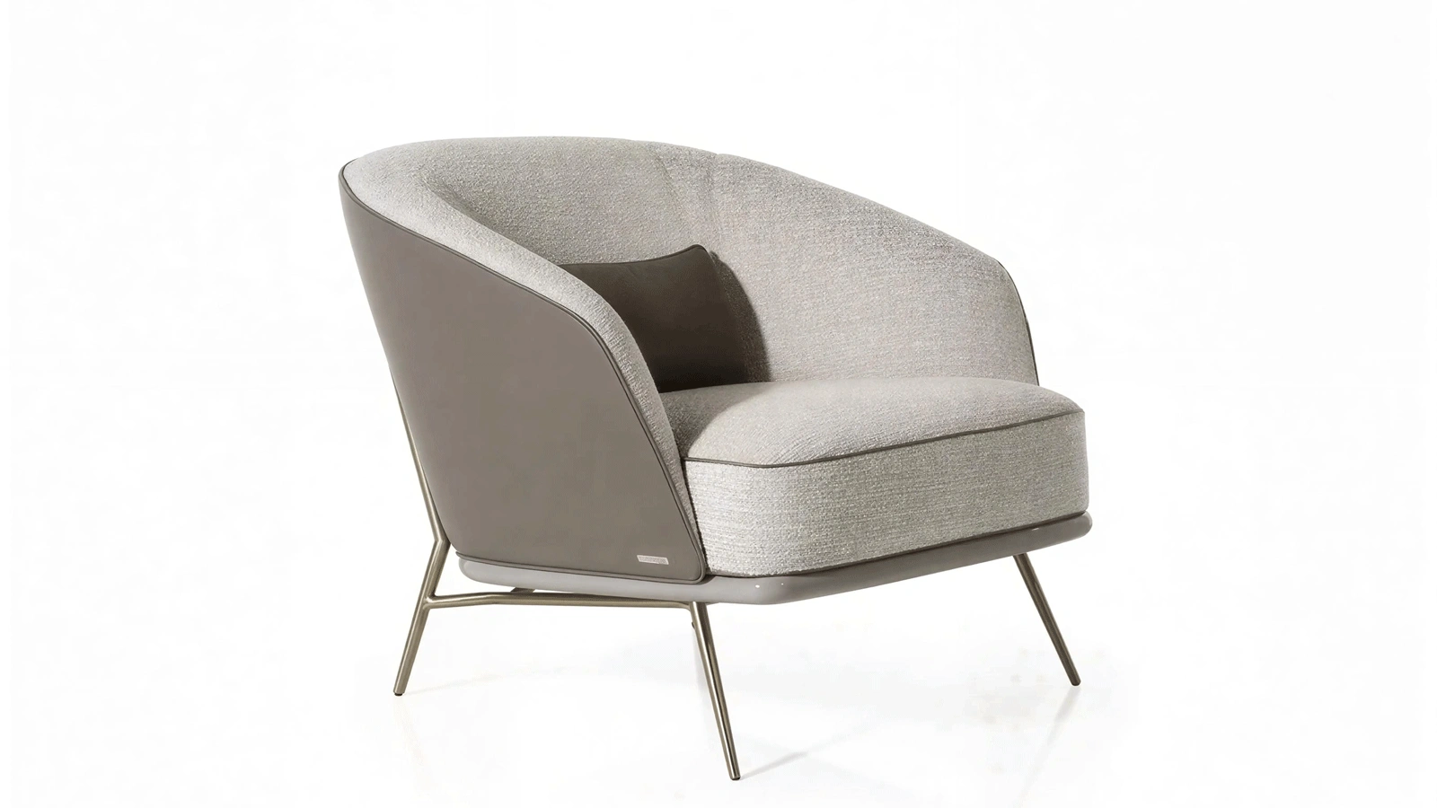 Anmytek Modern Accent Chair – Stylish Upholstered Lounge Chair with Plush Cushion and Sleek Metal Legs – Perfect for Living Room or Bedroom